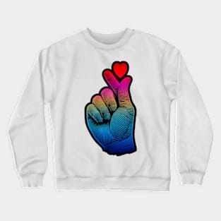 Heart Hand Sign RBG Crewneck Sweatshirt